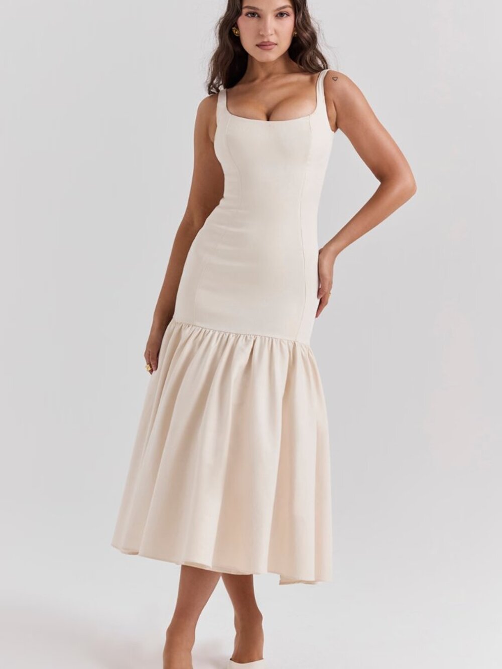 NWT House of CB Amore Dress in Vintage Cream size S